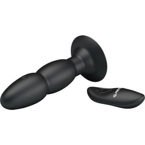 Rechargeable - Anal Play - Beaded For Extra Pleasure Remote Butt Plug