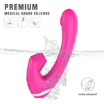 Rabbit-Premium Magic Tongue Rechargeable Powerful Rabbit Vibrator-SexRus