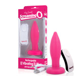 Rechargeable - Anal Play - Vibrating Plug With Remote (Pink)