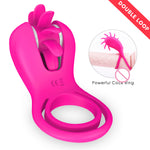 Couple Toys Cock Ring Clitoral Stimulation Vibrator - Wind