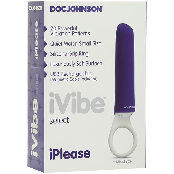 Rechargeable - Vibrators - IPlease (Purple/White)