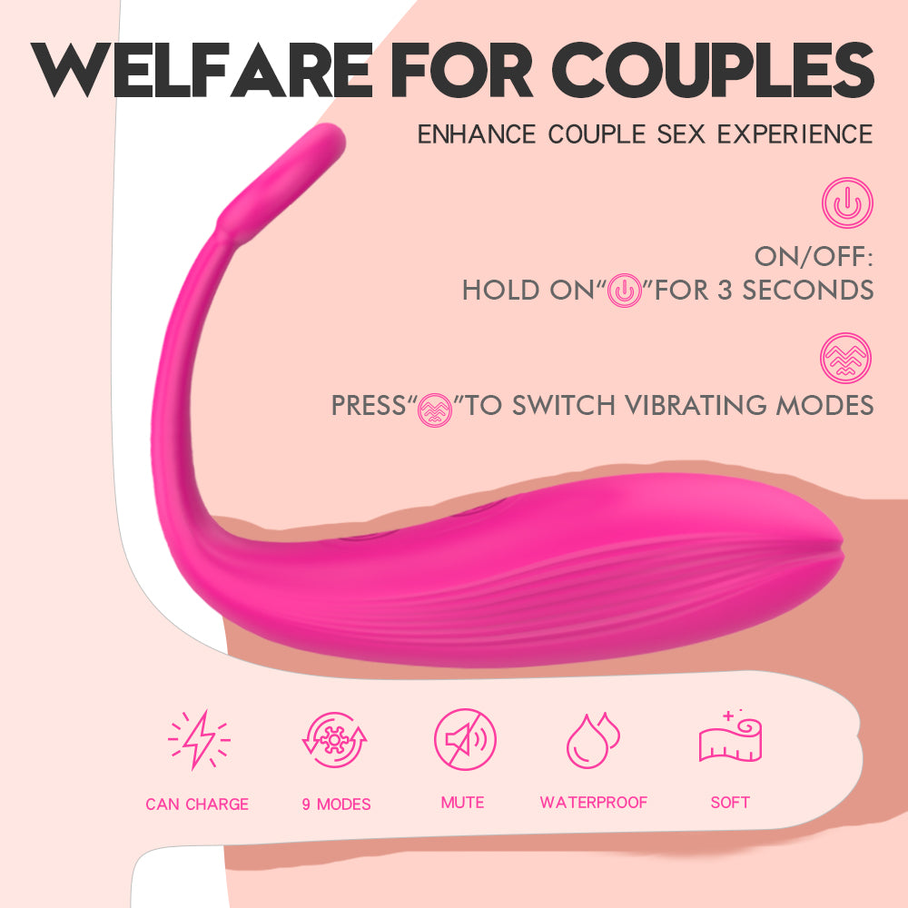 Couple Egg Vibrator Clitoral Stimulation G-Spot Finger Vibe - Tulip