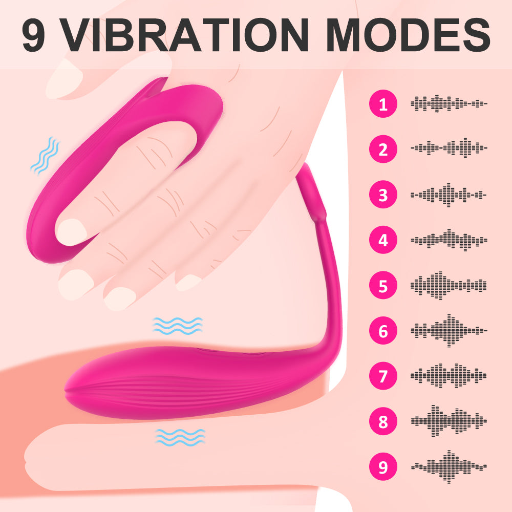 Clitoral G-Spot Stimulation Vibration Rechargeable Sex Toys w/Remote Control - Tulip