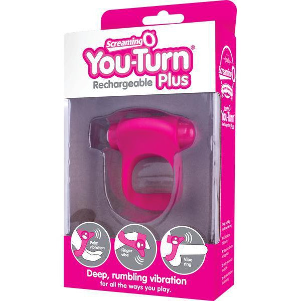 Rechargeable - Cockring - You-Turn Rechargeable Plus (Strawberry)