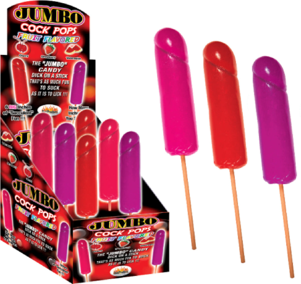 Jumbo Fruit Cock Pops (6 X Display)