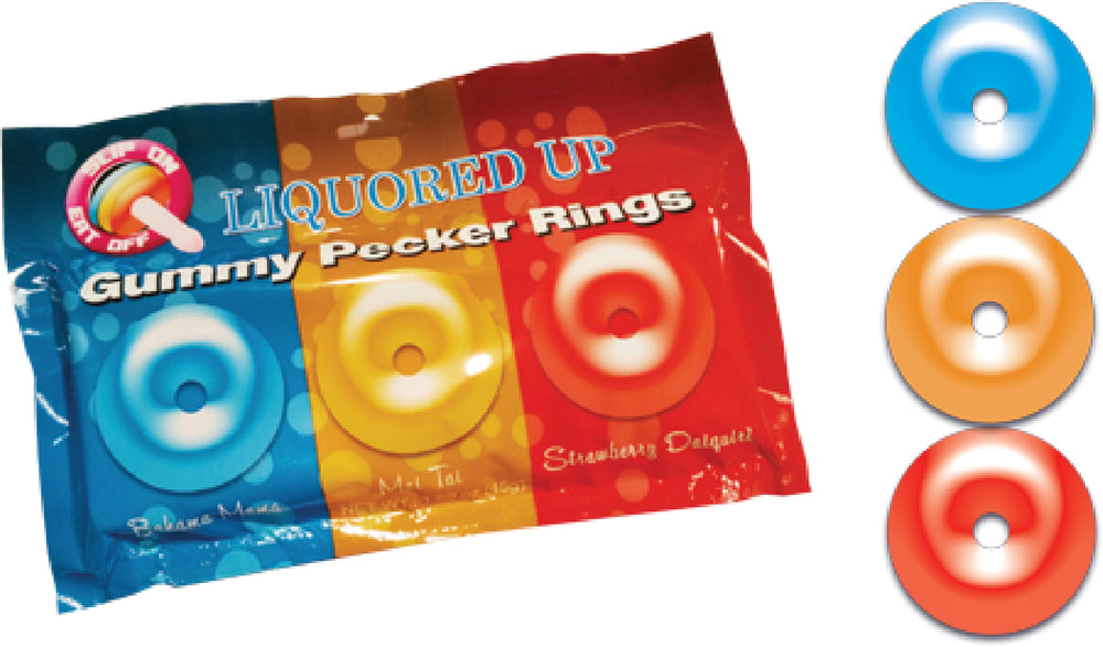 Liquored Up Pecker Gummy Rings (3 Pack)