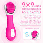 Rechargeable Clitoral Stimulation Rotation Vibrator - Huntor