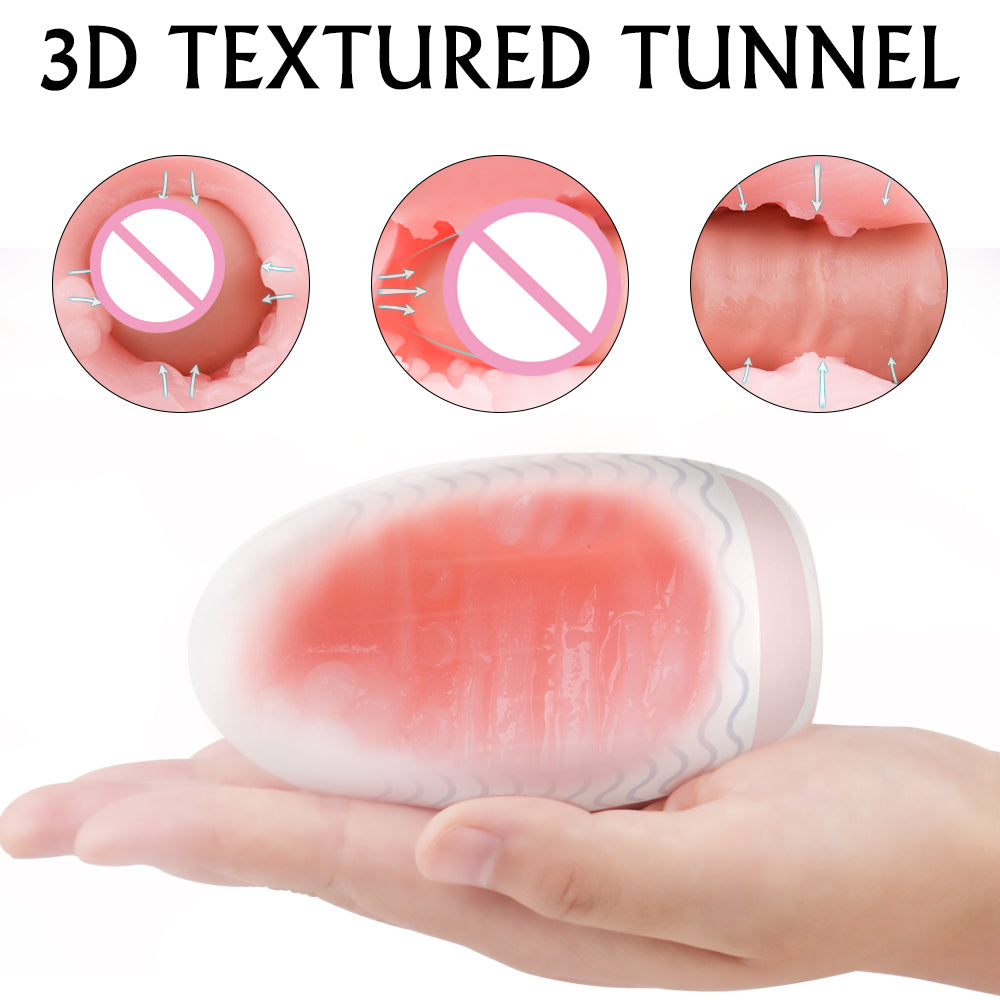 Portable Textured Male Masturbator Egg - Spouse