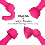 Bowling-Rechargeable Magic Massage Wand Vibrator-SexRus