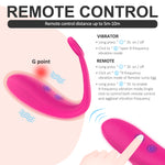 Clitoral G-Spot Stimulation Vibration Rechargeable Sex Toys w/Remote Control - Tulip