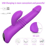 Kaya-Rotary Friction Heating USB Rechargeable Thrusting Realistic Vibrator-SexRus