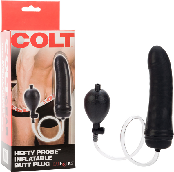 Hefty Probe Inflatable Butt Plug (Black)