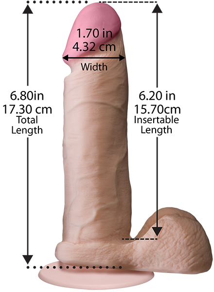 The Realistic Ur3 Cock 6" (Flesh)