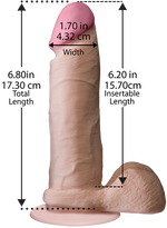 The Realistic Ur3 Cock 6" (Flesh)