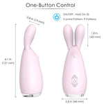 Riba-Premium Soft Rabbit Bunny Ear Massager Clitoral Vibrator Rechargeable-SexRus