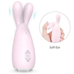 Riba-Premium Soft Rabbit Bunny Ear Massager Clitoral Vibrator Rechargeable-SexRus