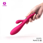 Softs-USB Rechargeable Rabbit G-Spot Clitoral Vibrator-SexRus