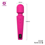 Star-USB Rechargeable Massage Wand Vibrator-SexRus