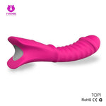 Topi-Powerful Chargeabel Textured G-Spot Clitoral Vibrator w/Simulation Glans-SexRus